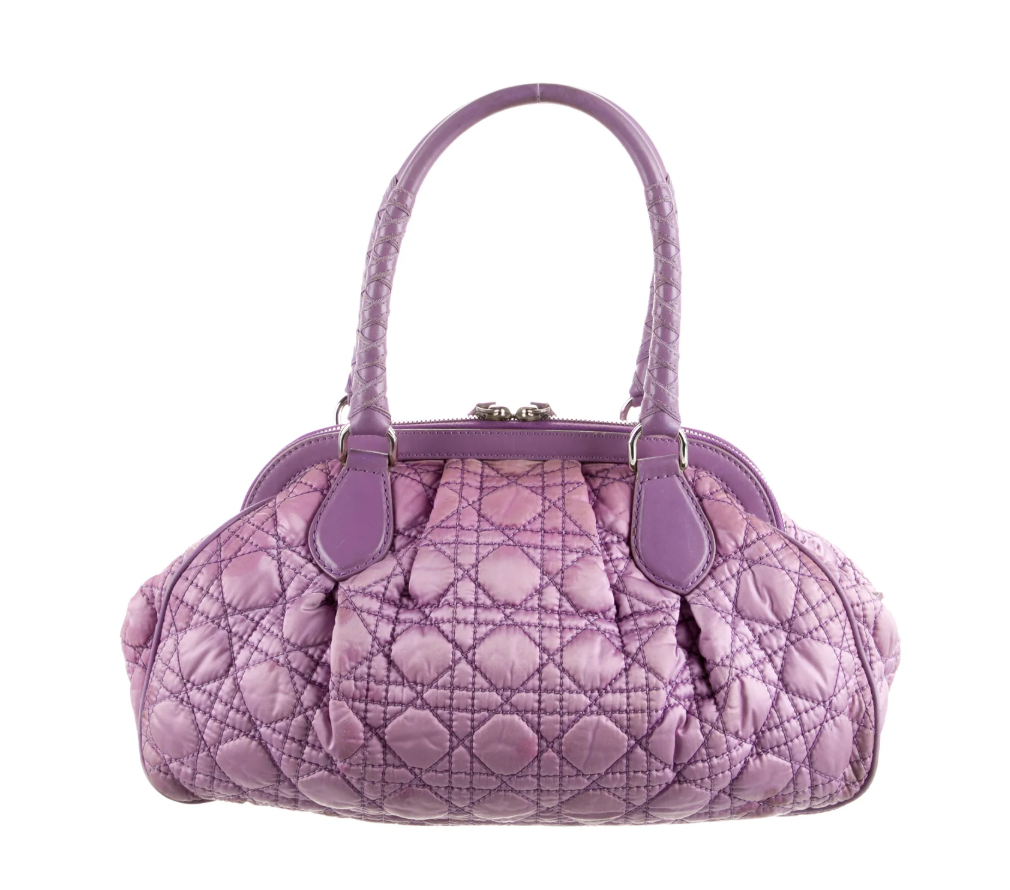 Christian Dior Purple Satin 2008 Bag