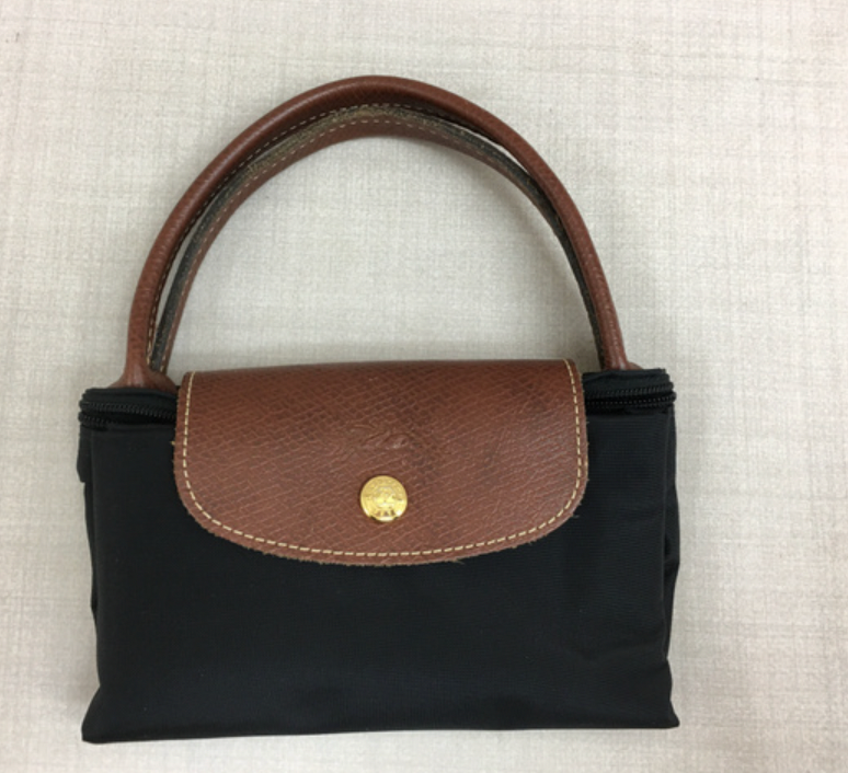 longchamp black le pilage small handbag