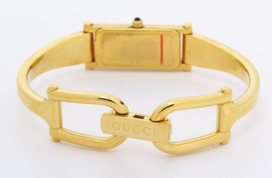 gucci gold bracelet watch