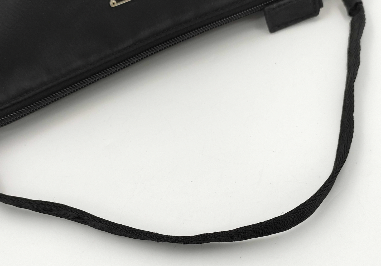 prada black nylon shoulder bag