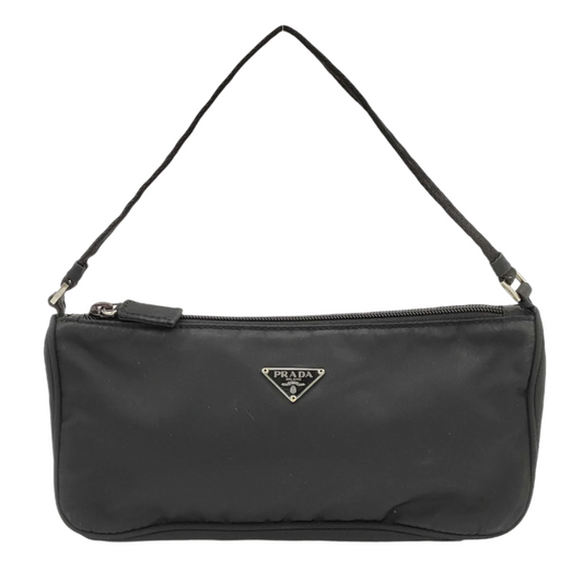 prada black nylon shoulder bag
