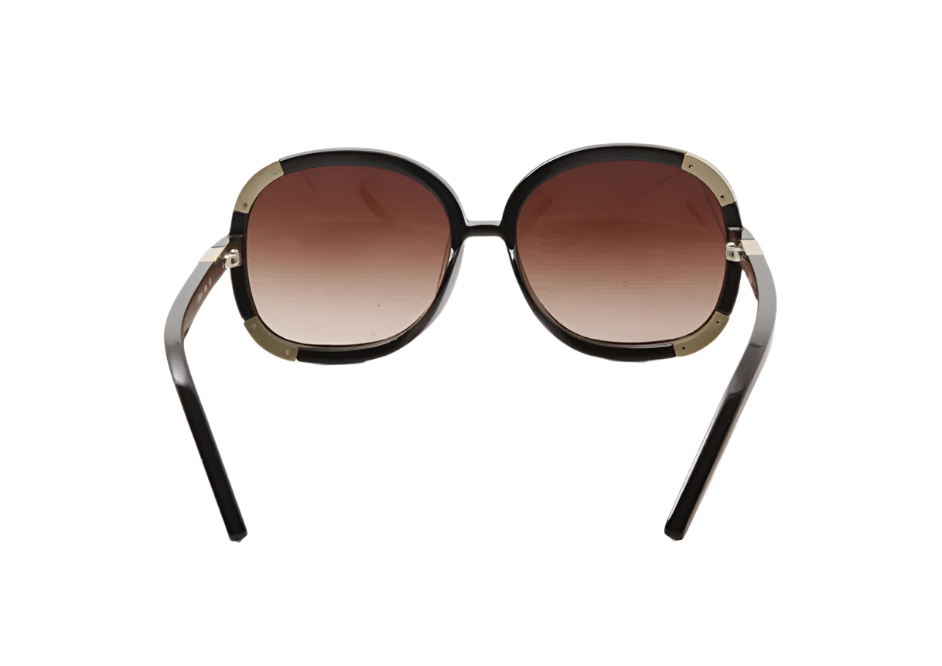 サングラス Chloe Brown Acetate Sunglasses Chloé - Xena Sunglasses in Acetate - Milk Nude Gradient Warm
