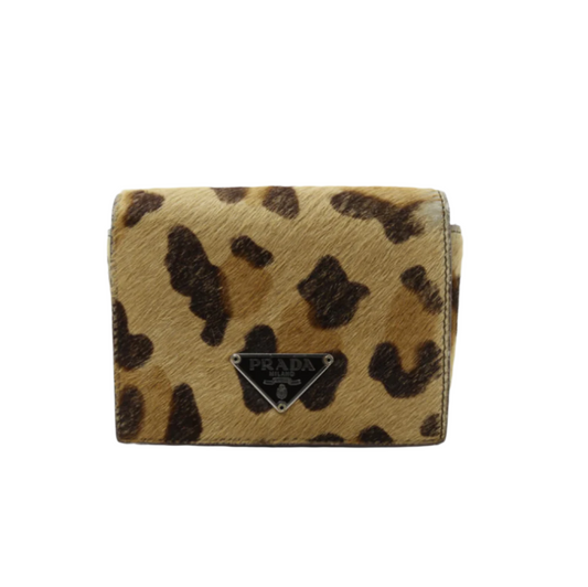 prada vintage ponyhair bifold wallet