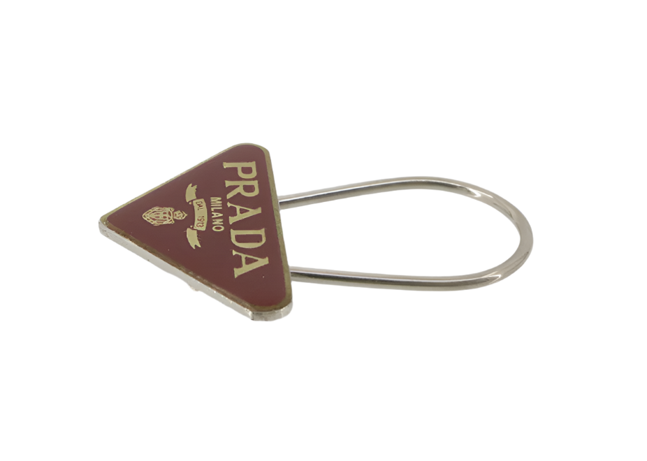 prada authentic vintage key ring