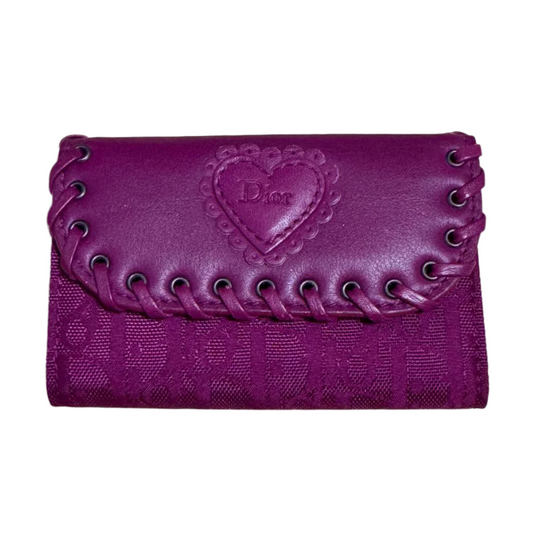 christian dior magenta romantique key wallet