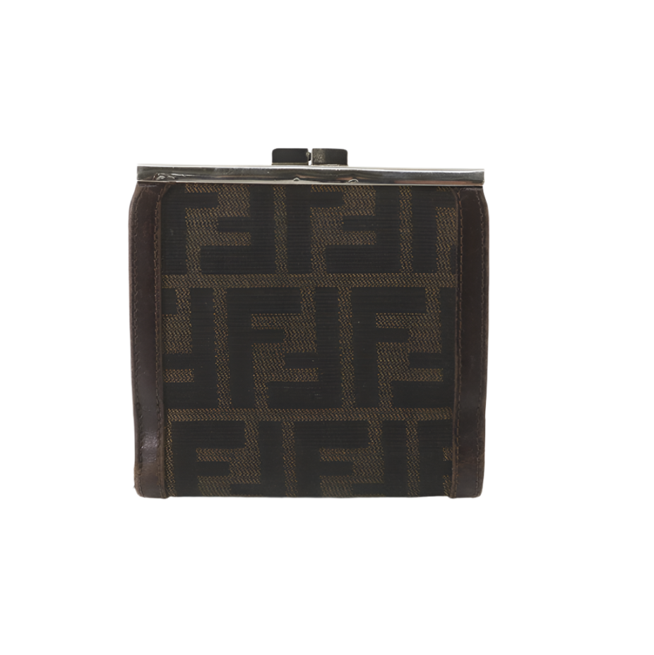 fendi zucca bifold wallet