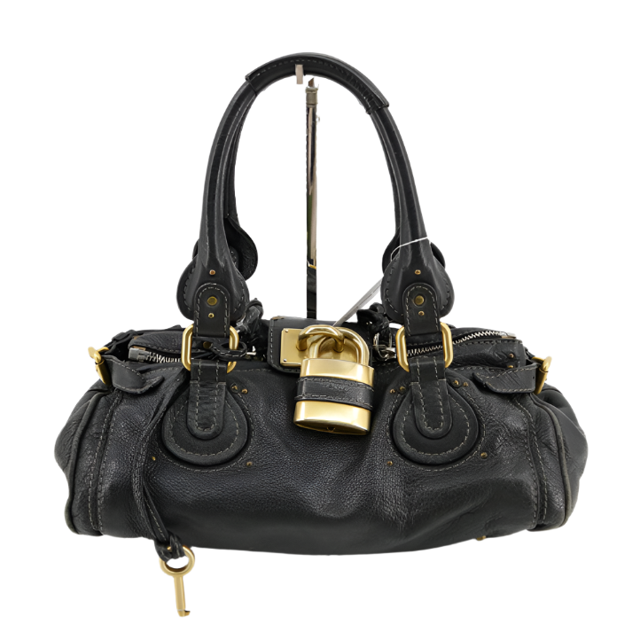 chloé dark brown paddington bag