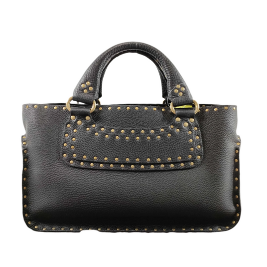 celine black studded boogie bag