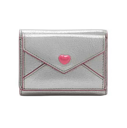 Miu Miu Madras Forever Love Pink x Silver Wallet