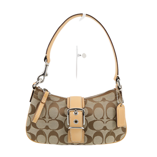 coach soho signature brown bag
