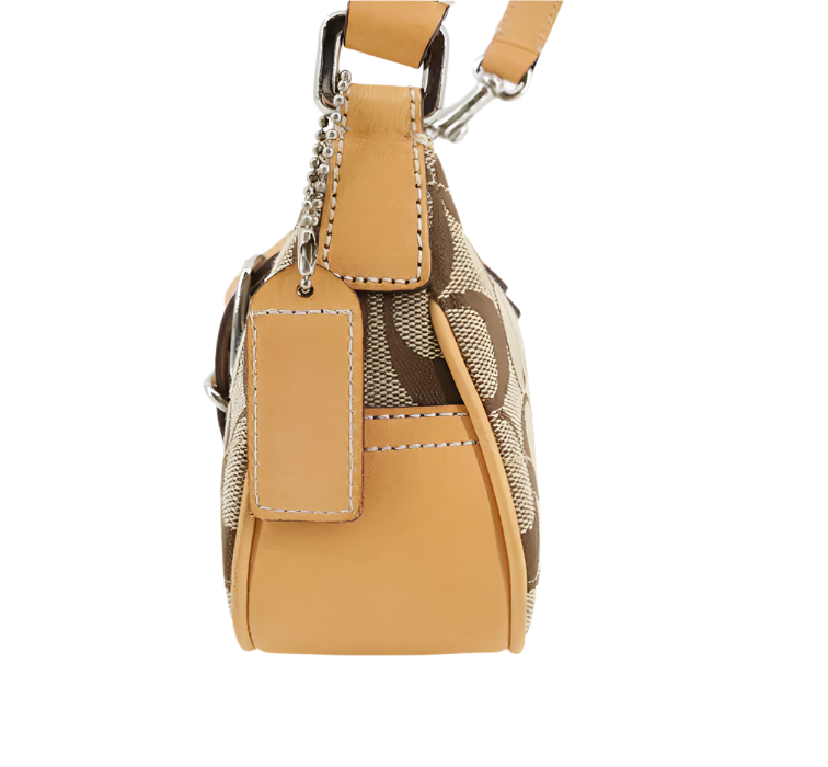 coach soho signature brown bag