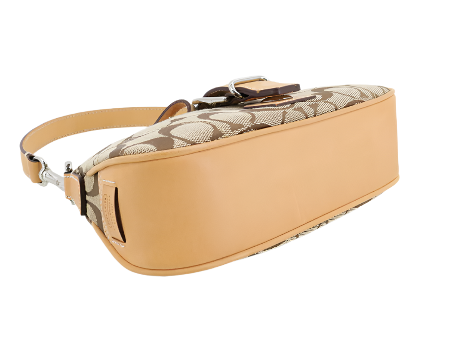 coach soho signature brown bag