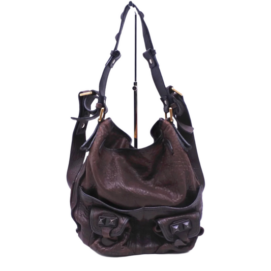 chloé studded hobo shoulder bag