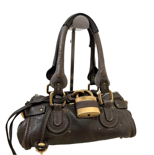 chloé dark brown mini paddington