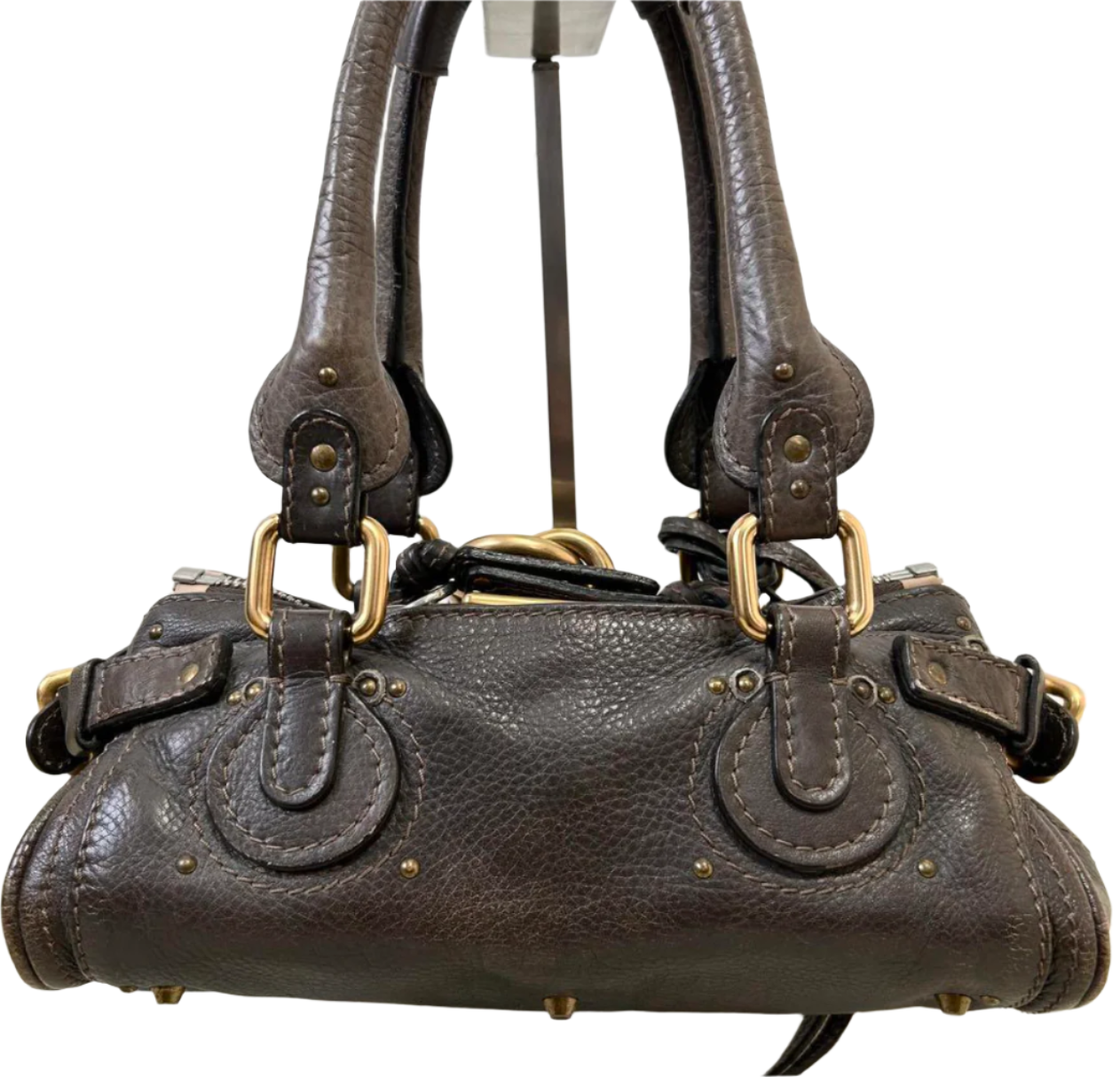 chloé dark brown mini paddington