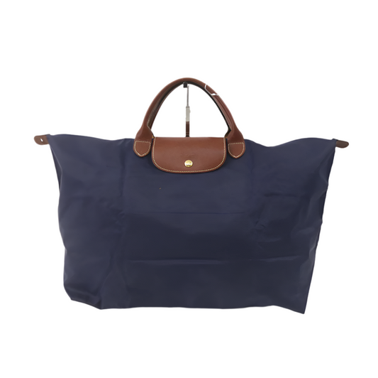 longchamp navy le pilage large handbag
