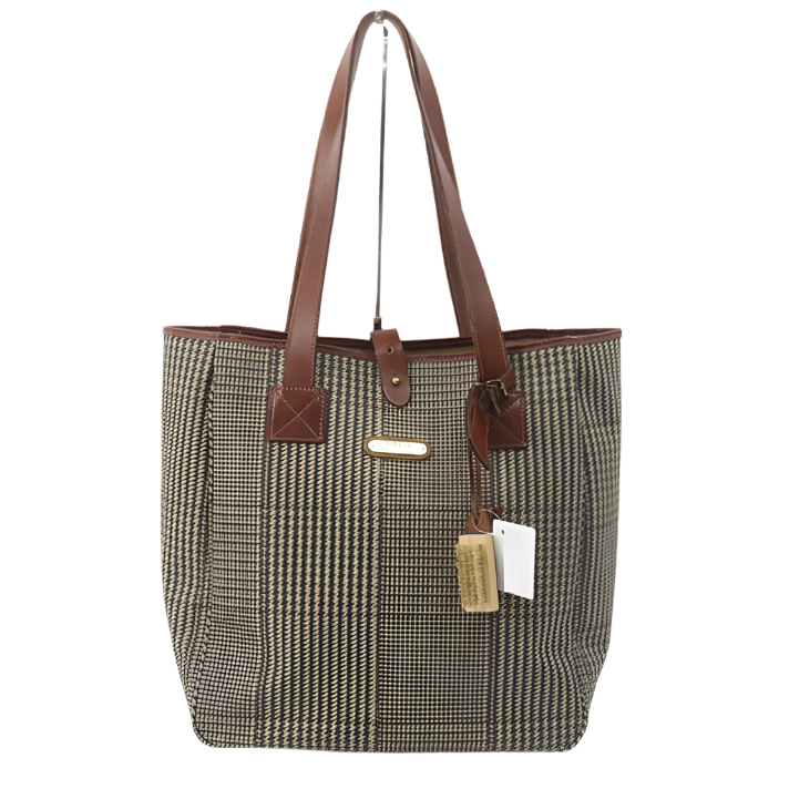 Ralph Lauren Polo Elegant Houndstooth Tote