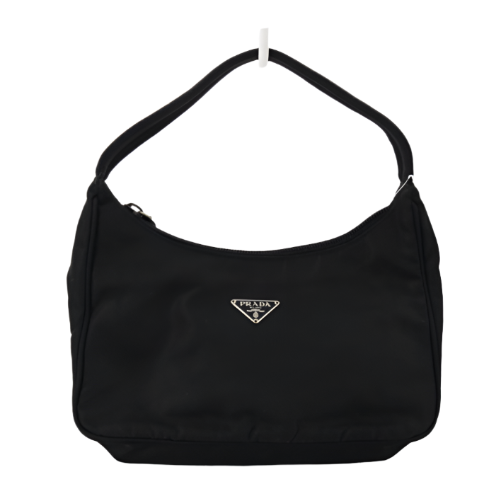 Prada Nylon Tessuto Logo Shoulder Bag