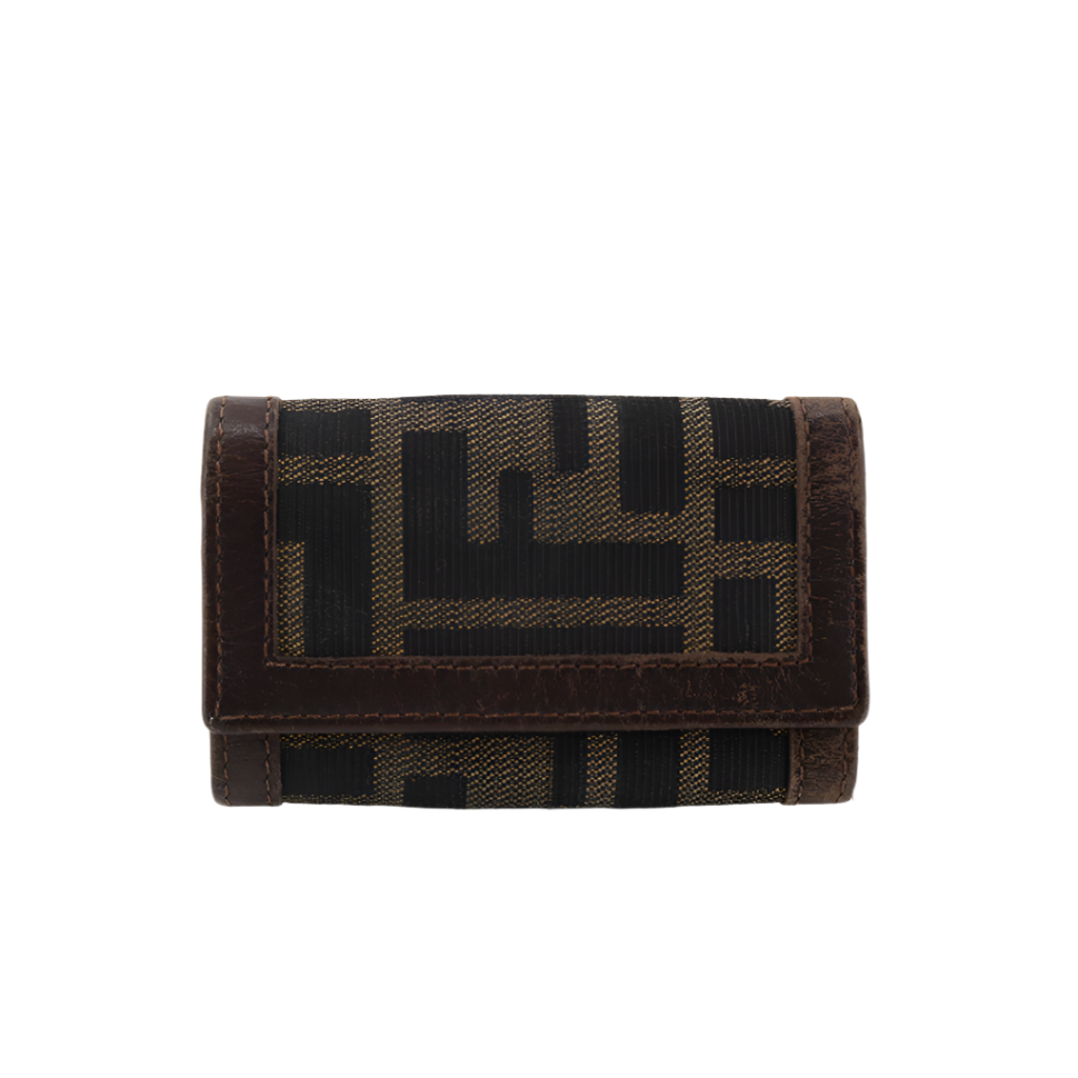 fendi zucca key wallet