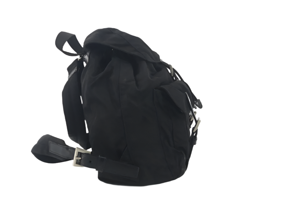 バッグ PRADA Vintage leather backpack PRADA Vintage Logo Jacquard Backpack Brown Gold Canvas