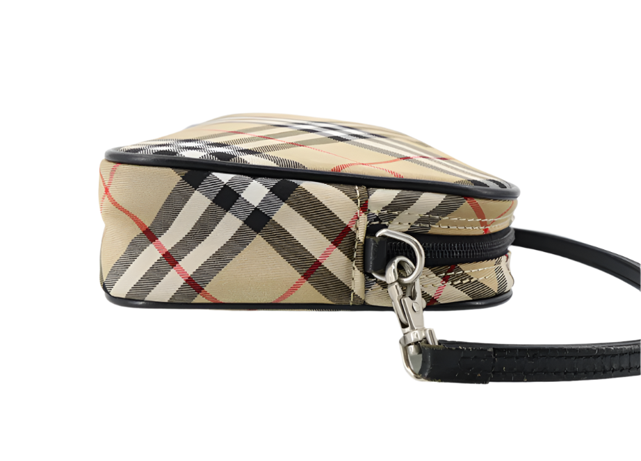 burberry cute nova plaid pochette shoulder bag