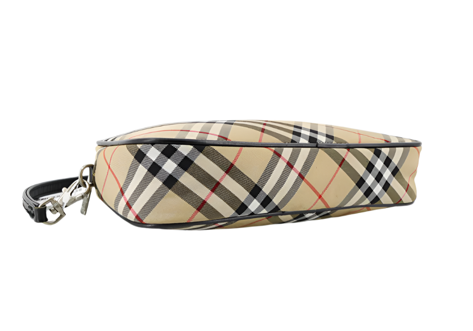 burberry cute nova plaid pochette shoulder bag
