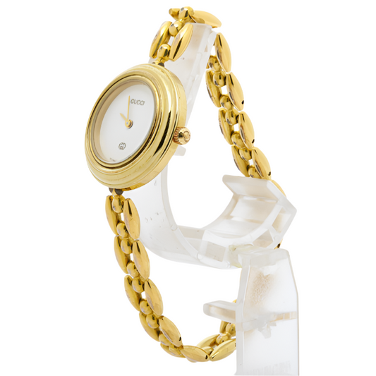 gucci gold bracelet watch