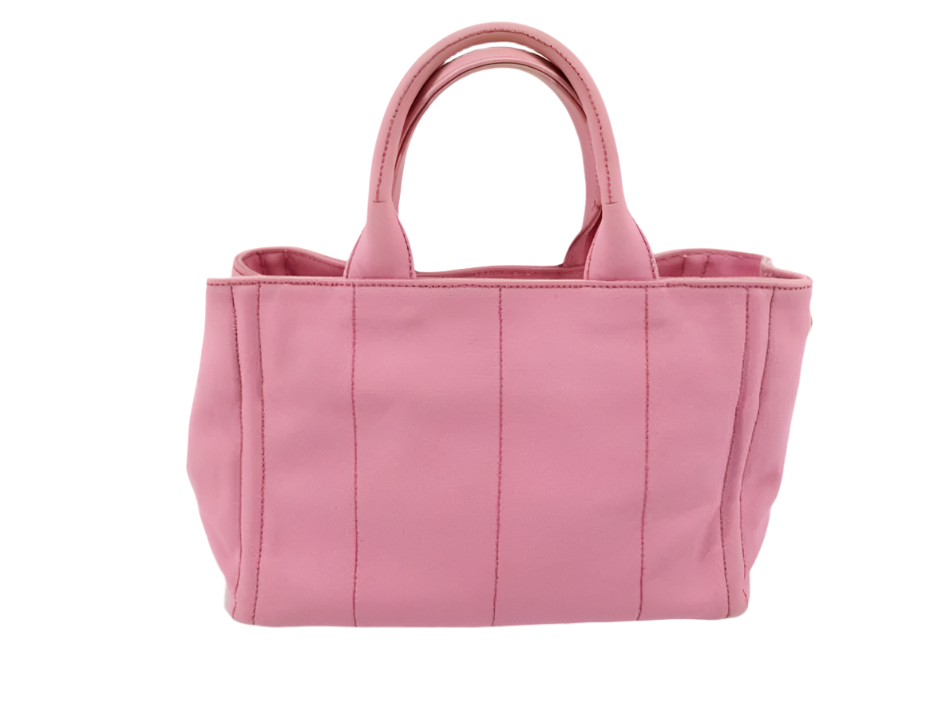 prada light pink canapa handbag