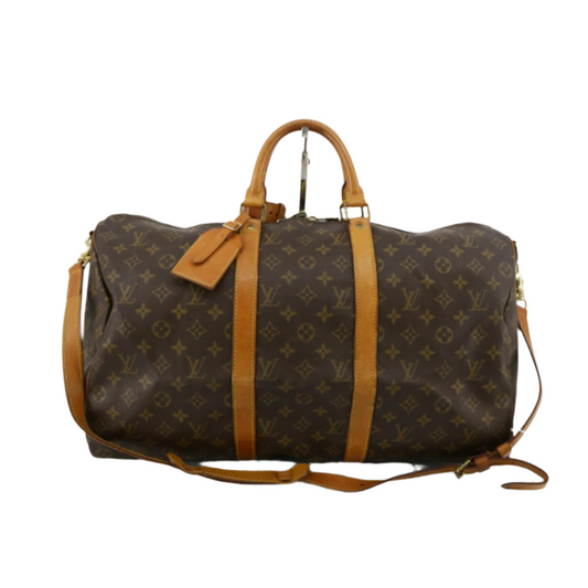 Vintage Louis Vuitton Iconic Travel Duffel Bag Monogram Keepall 50