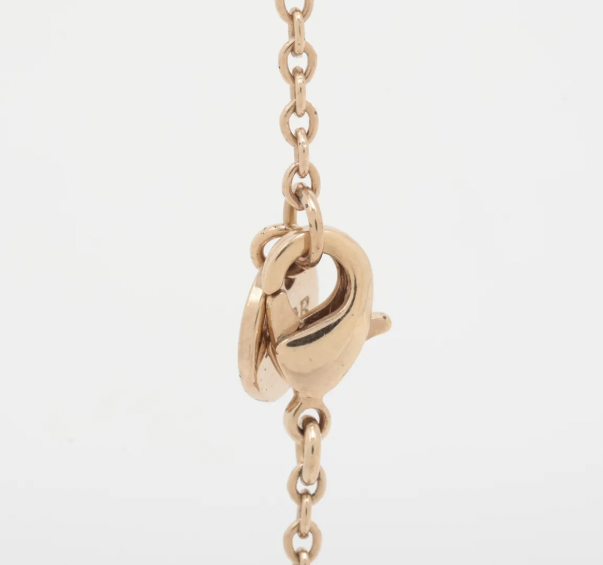 christian dior rhinestone logo necklace