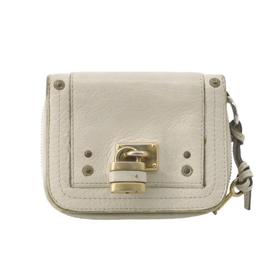 chloé ivory paddington compact wallet