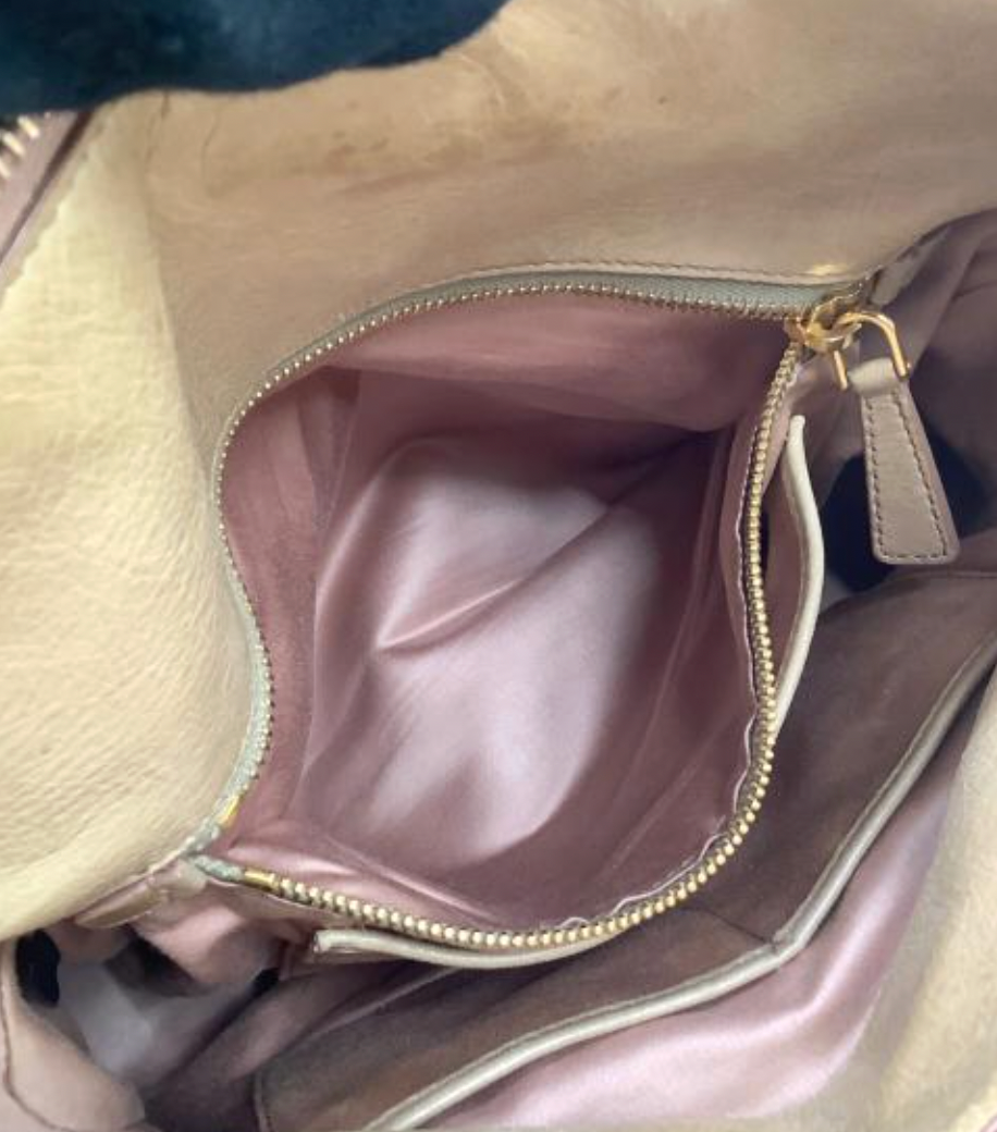 miu miu beige vitello vintage bow bag