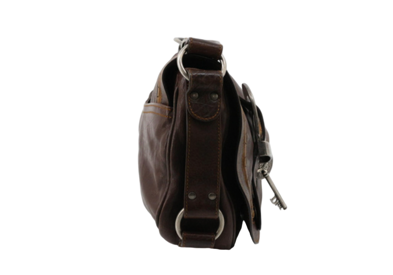 christian dior chocolate brown gaucho bag