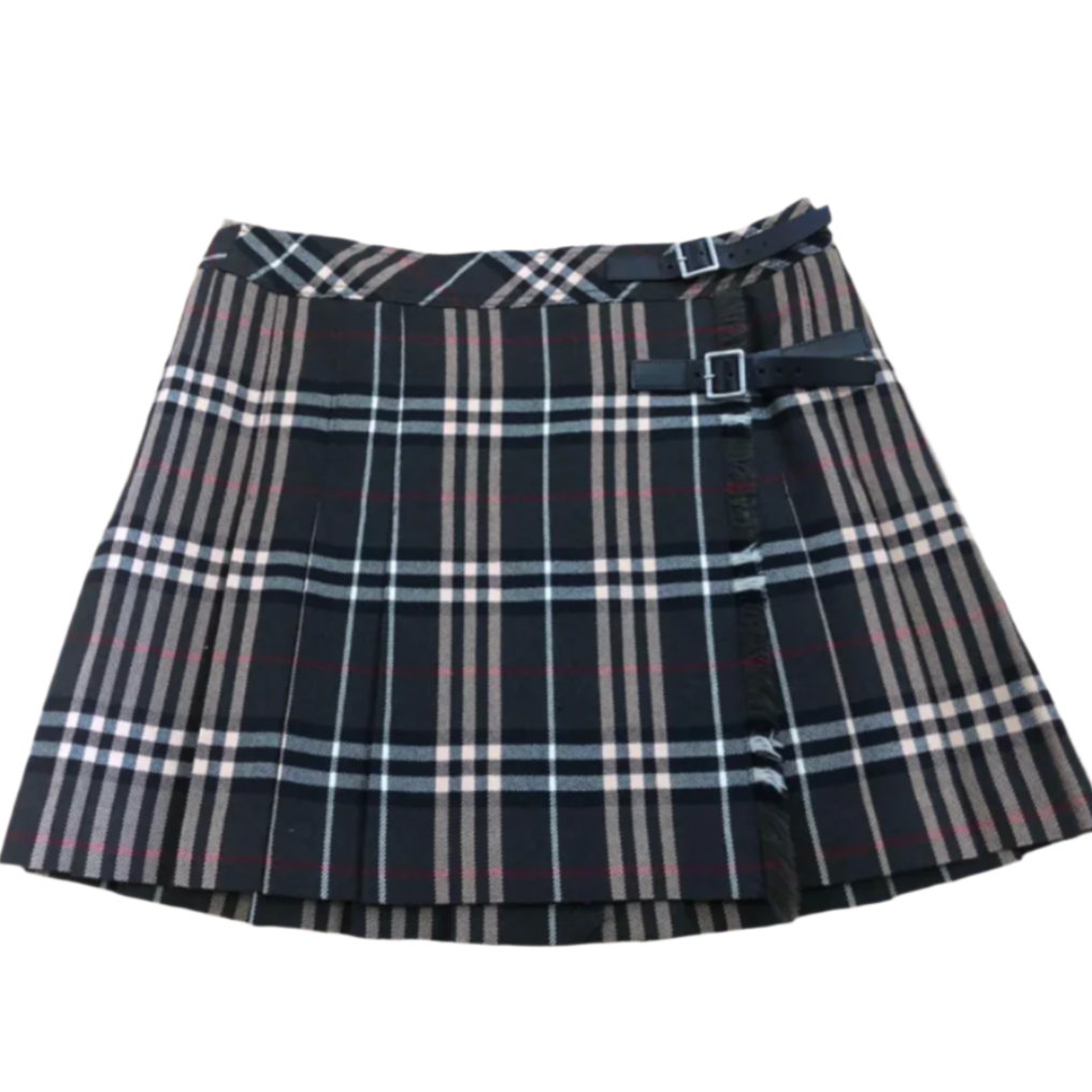 Burberry Iconic Nova Mini Wrap Skirt