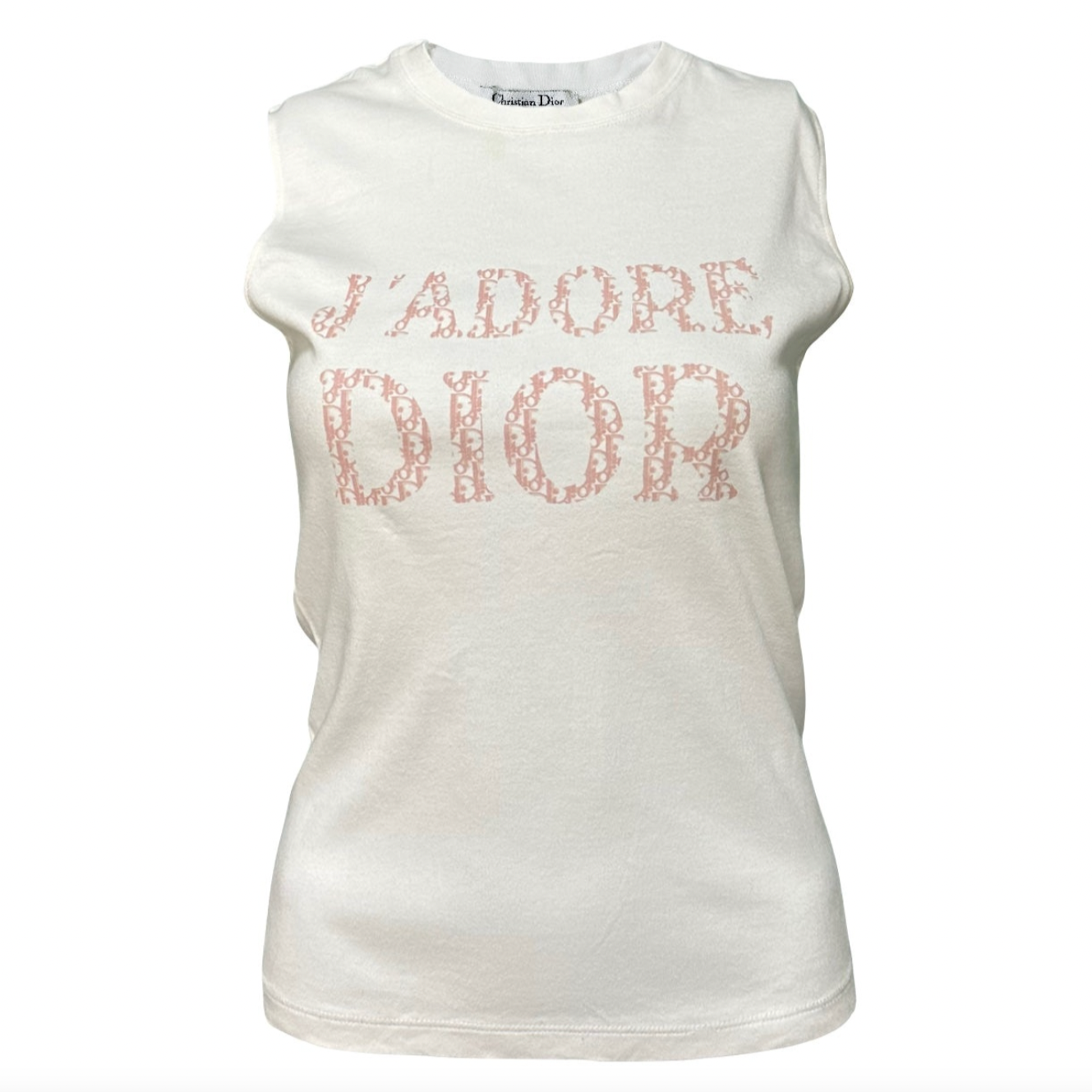 Christian Dior  2004 Pink Trotter "J'ADORE DIOR" Tank Top