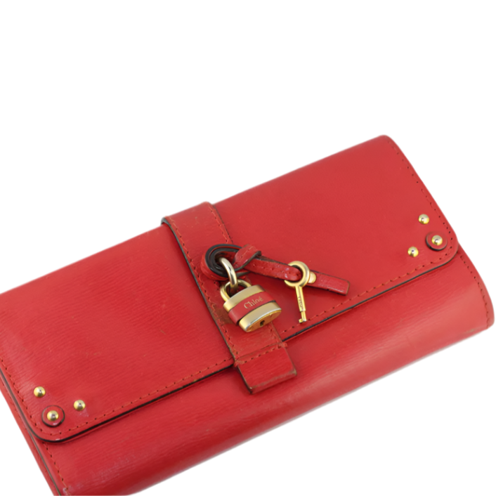 Chloe Paddington Red Wallet