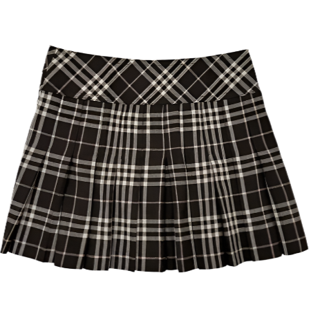 Burberry Iconic Plaid Mini Wrap Skirt