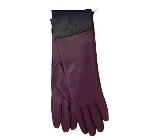 Vivienne Westwood Burgundy Pink Gloves