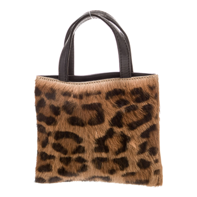 Loewe Cheetah Print Ponyhair Handbag