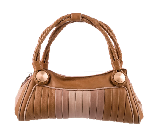 Fendi Suede & Leather Radio Bag