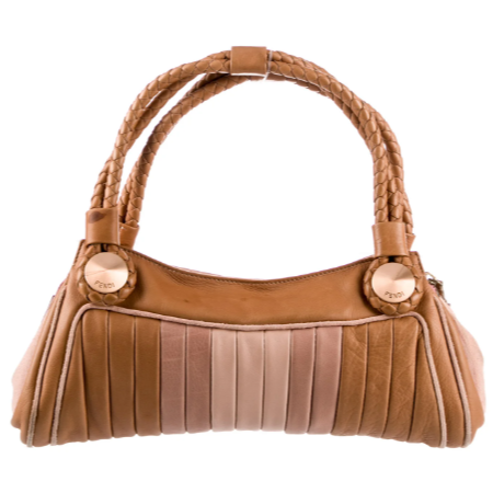 Fendi Suede & Leather Radio Bag