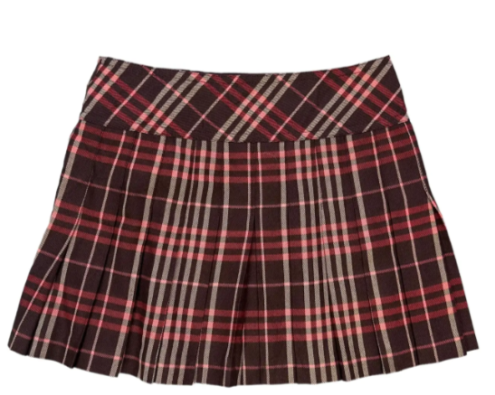 Burberry Iconic Plaid Mini Wrap Skirt