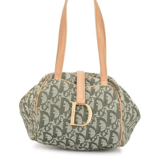 Dior Diorissimo Canvas and Leather Bowler Bag