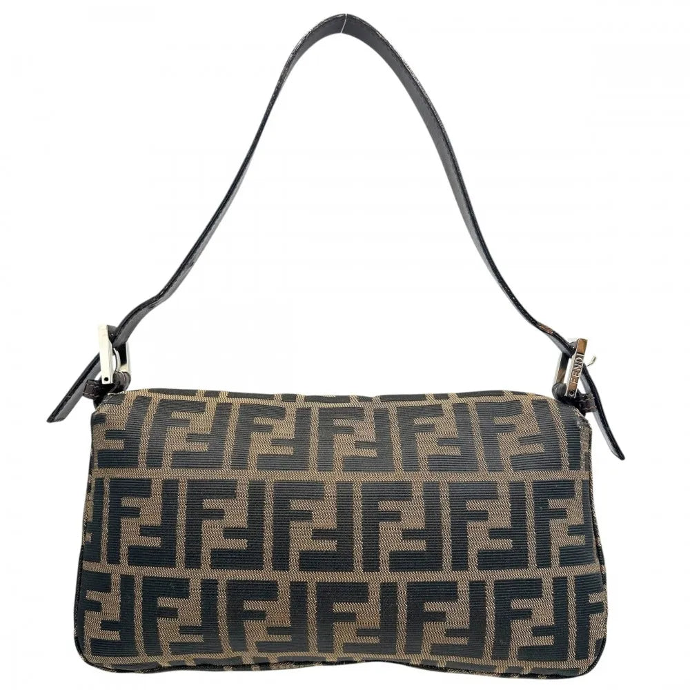 Fendi Classic Brown Zucca Print Baguette Bag