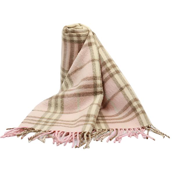 Burberry Classic Plaid Light Pink Fall Scarf