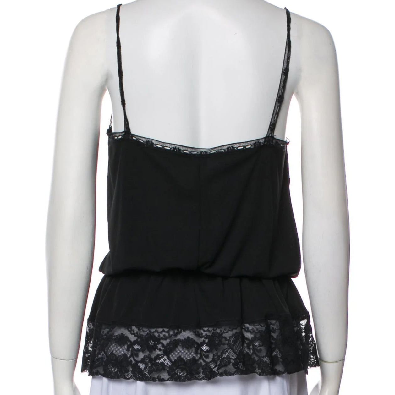 D&G Vintage 2005 Lace Trim Ribbon Top