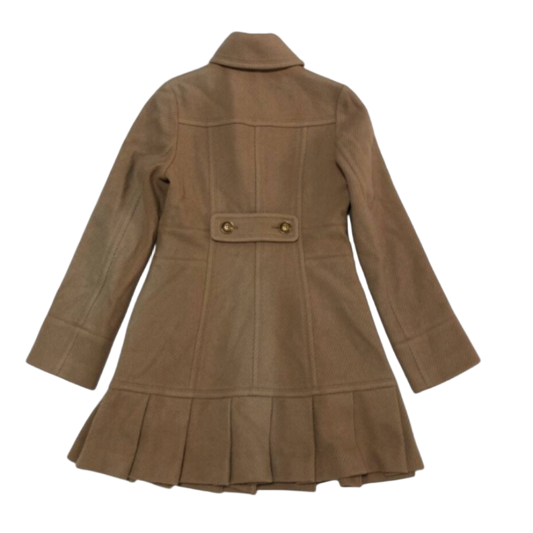 burberry blue label beige pleated flirty dress coat