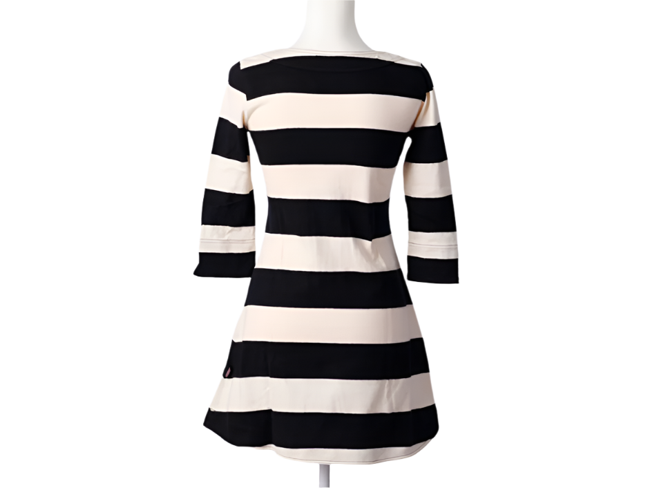 burberry girly vintage half sleeve striped tunic
