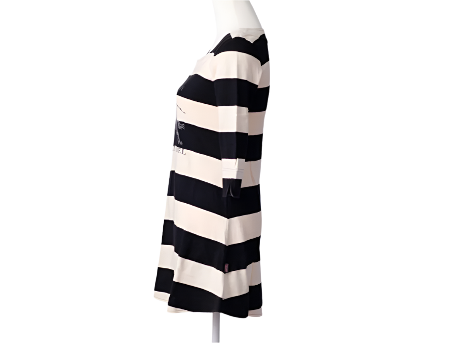 burberry girly vintage half sleeve striped tunic