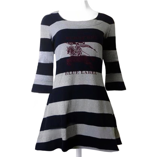 burberry cute girly striped mini dress